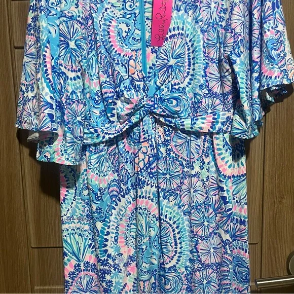 NWT Lilly Pulitzer Minka Maxi Dress Commotion in the Ocean sz 12 - Picture 5 of 15